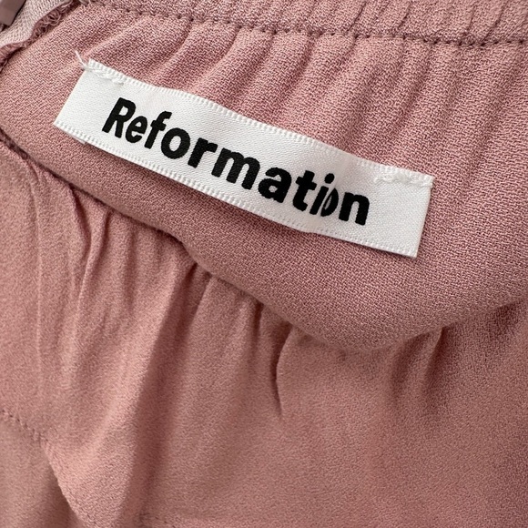 Reformation Blush Crepe Verbena Maxi Gown Dress Size 2P 2 Petite NEW - Picture 2 of 6